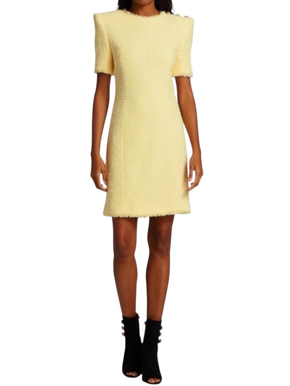 BALMAIN TWEED MINI DRESS SIZE 36 FR, 2 or 4 US NEW - Picture 4 of 15